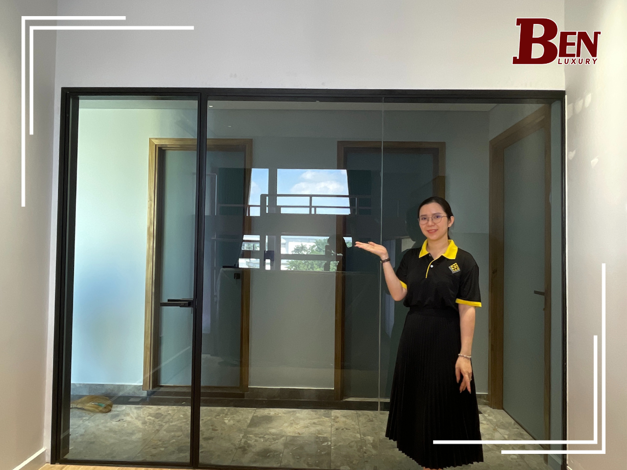 Benluxury - Cửa Slim công trình sân bay