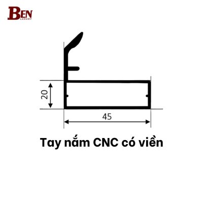 Tay nắm CNC có viền