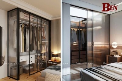 Tìm Hiểu Bộ Phụ Kiện Tủ Áo Cánh Kính Cửa Lùa Slim Benluxury