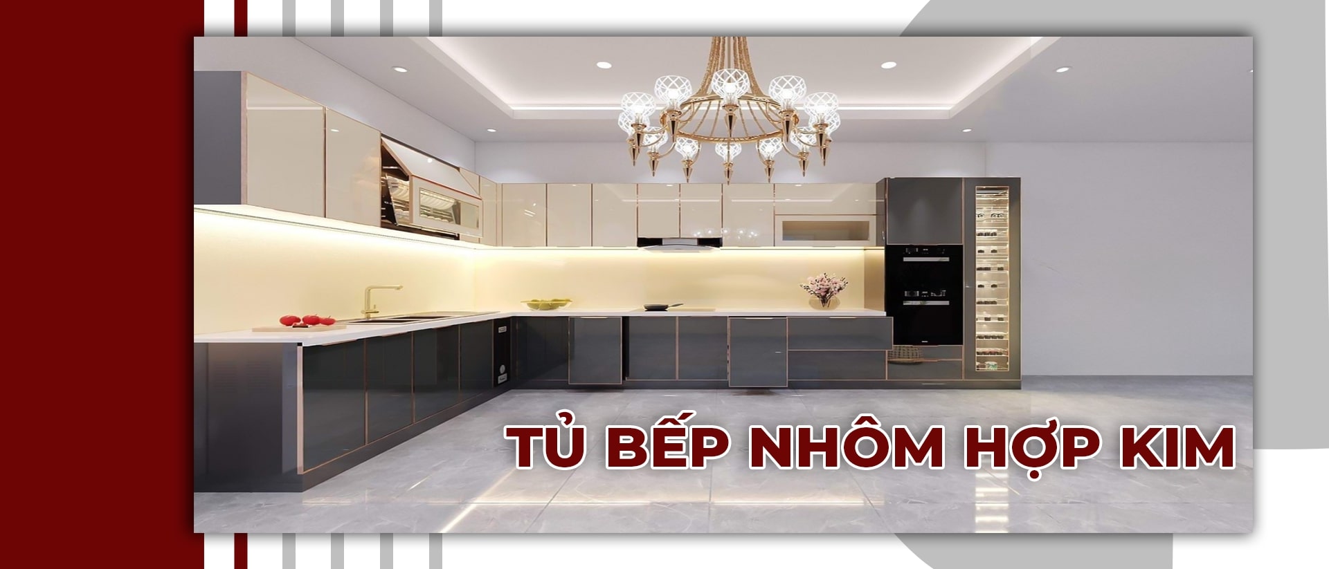 Tủ Bếp Nhôm Hợp Kim