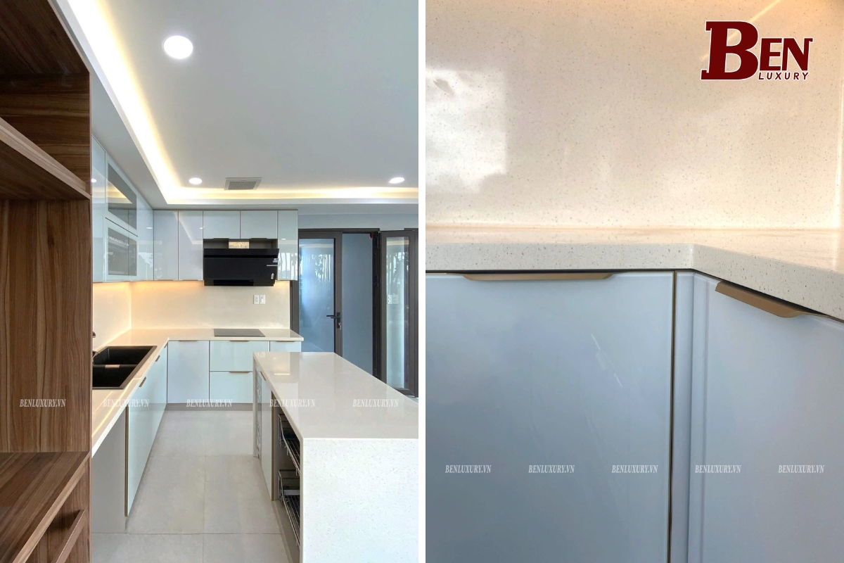 tu bep inox canh kinh tone trang voi mat bep van da 4