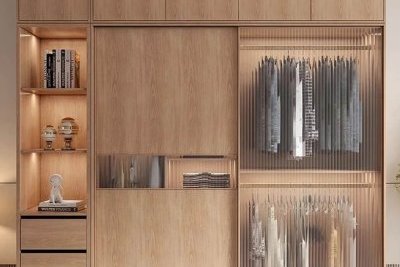 Hoàn Thiện Tủ Áo Gỗ Cánh Lùa Cao Cấp