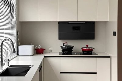 Hoàn Thiện Tủ Bếp Nhôm Tổ Ong Tone Trắng Sữa - Tối Giản & Hiện Đại Tại Bình Dương