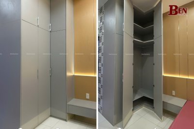 Hoàn Thiện Tủ Áo Nhôm Hợp Kim Nguyên Tấm Hàn Lazer Tại Tân Bình, TP.HCM