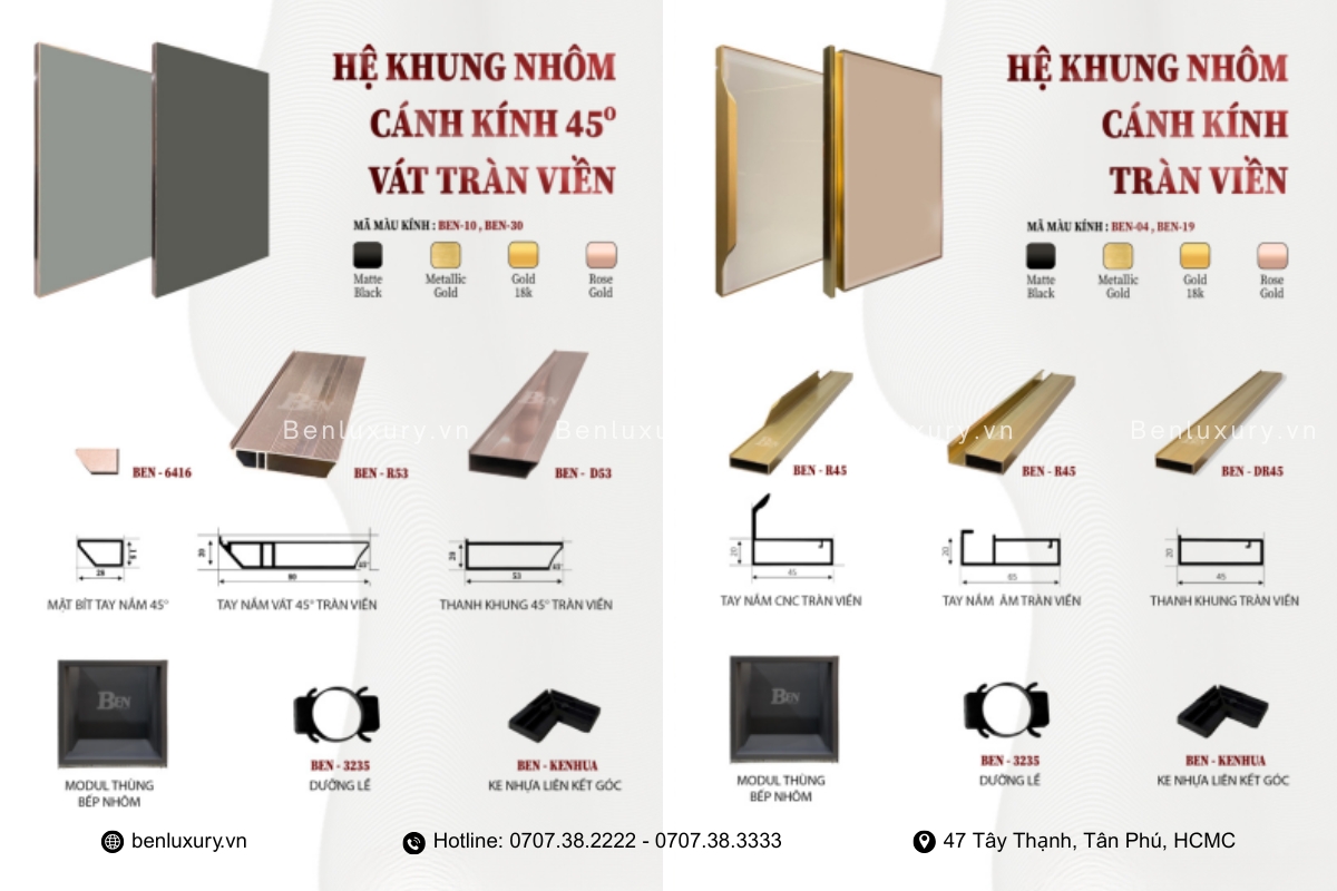 cap nhat bang bao gia dai ly nhom canh bep benluxury moi nhat thang 7 2025 2