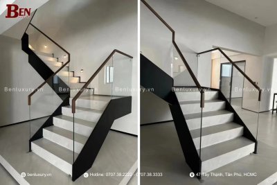 Ứng Dụng Máng Nhôm Ốp Cầu Thang Kính Trong Kiến Trúc Hiện Đại Và Cổ Điển