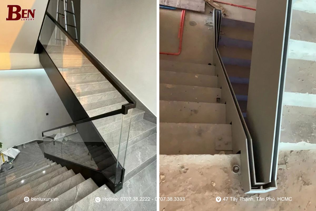 Vì Sao Máng Nhôm Cover Cầu Thang Vượt Trội Hơn Inox?