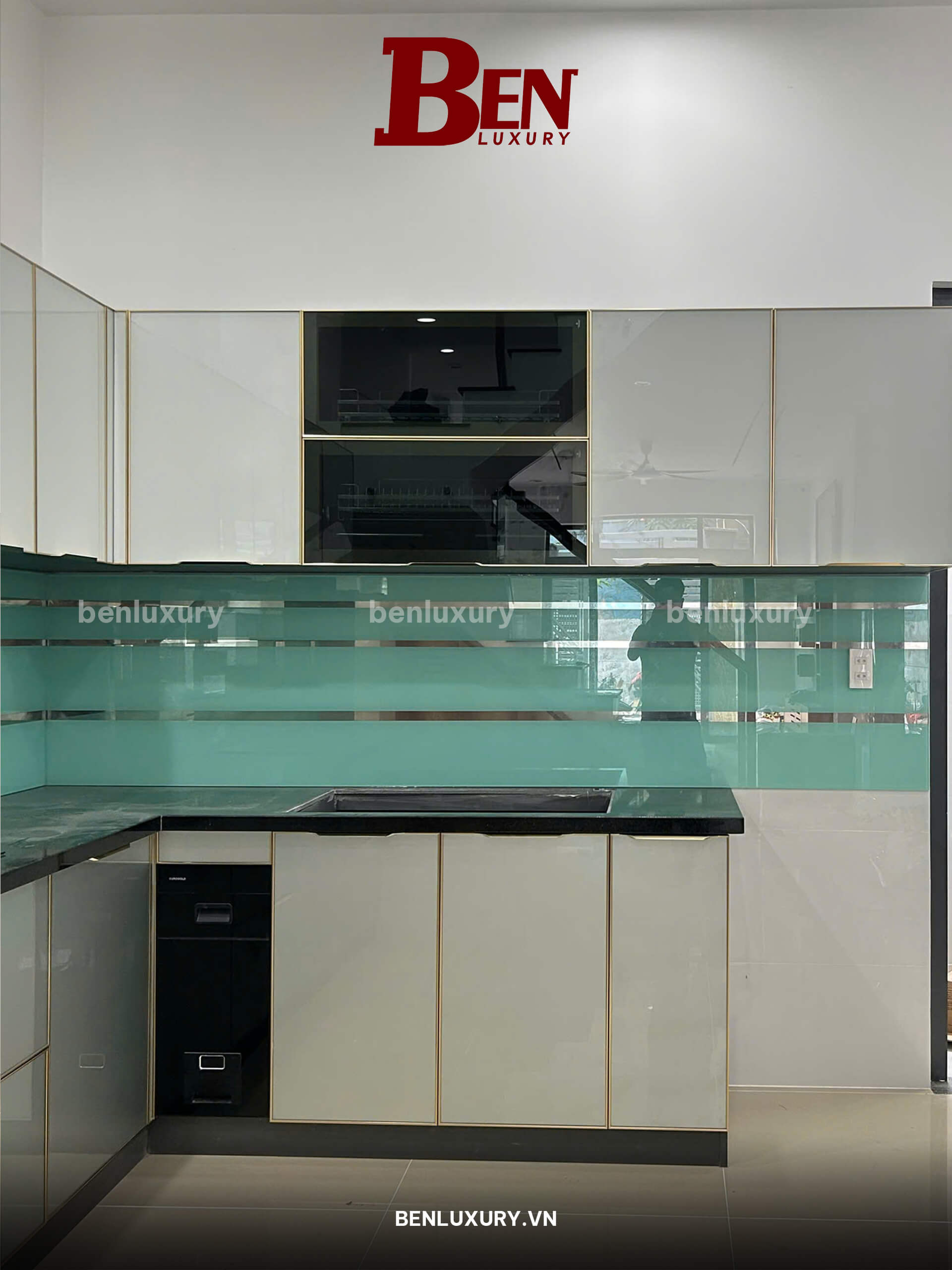 tu bep nhom tam cao cap mau xam chi dang cap tinh te tu benluxury 7