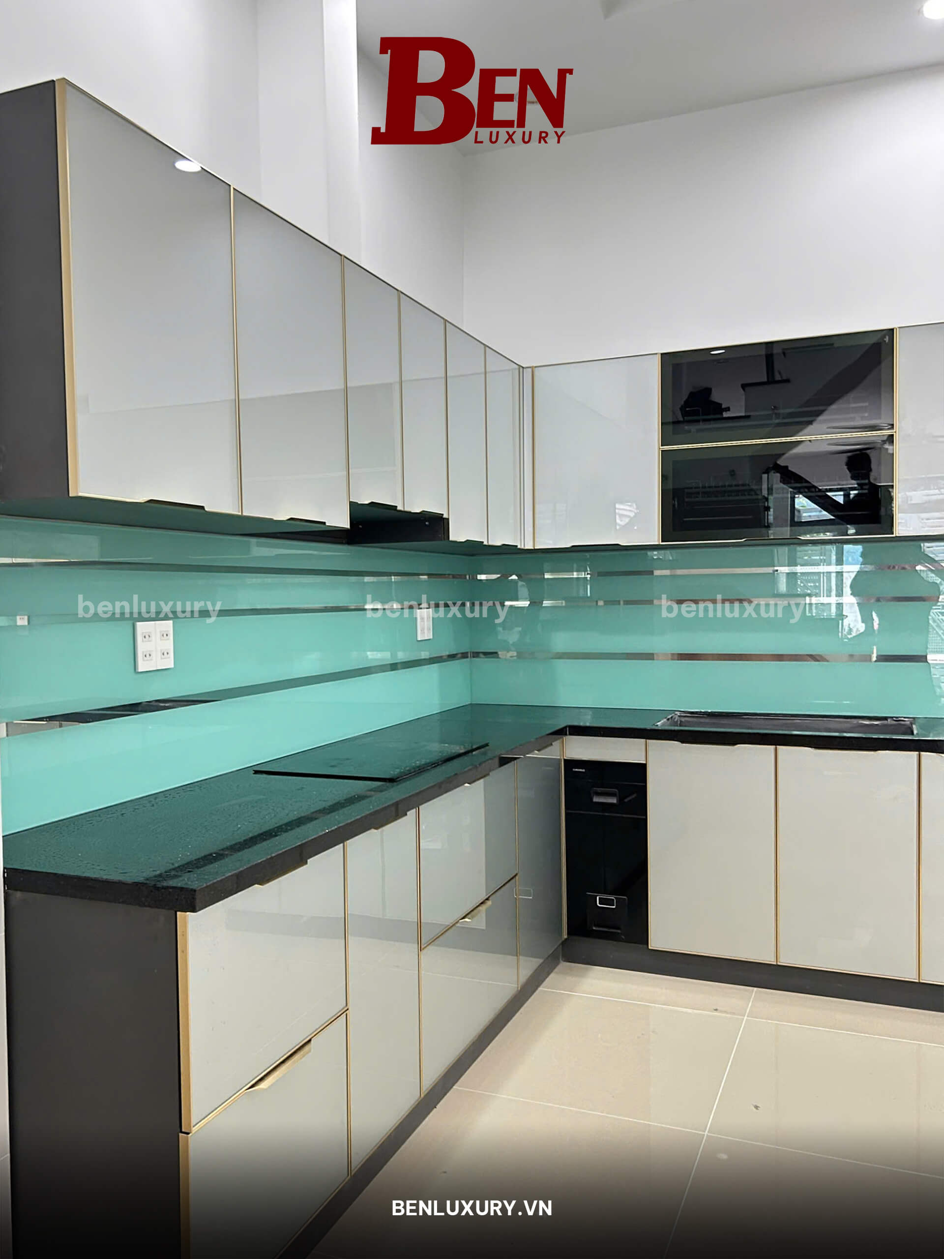 tu bep nhom tam cao cap mau xam chi dang cap tinh te tu benluxury 8