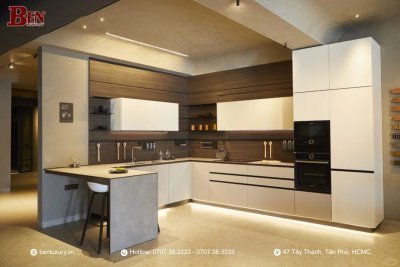 Tủ Bếp Nhôm Tổ Ong Cho Biệt Thự Hiện Đại: Sang Trọng Và Bền Vững
