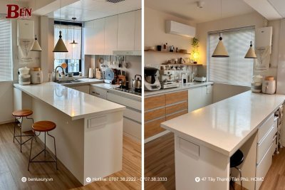 Tủ Bếp Nhôm Tổ Ong Cho Chung Cư: Giải Pháp Tối Ưu Không Gian Và Bếp Mở Cao Cấp