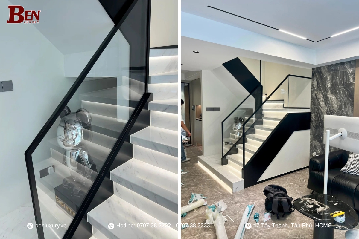 ve sinh tay vin inox 304 dung cach  bi quyet giu cau thang luon bong dep khong xuoc 6