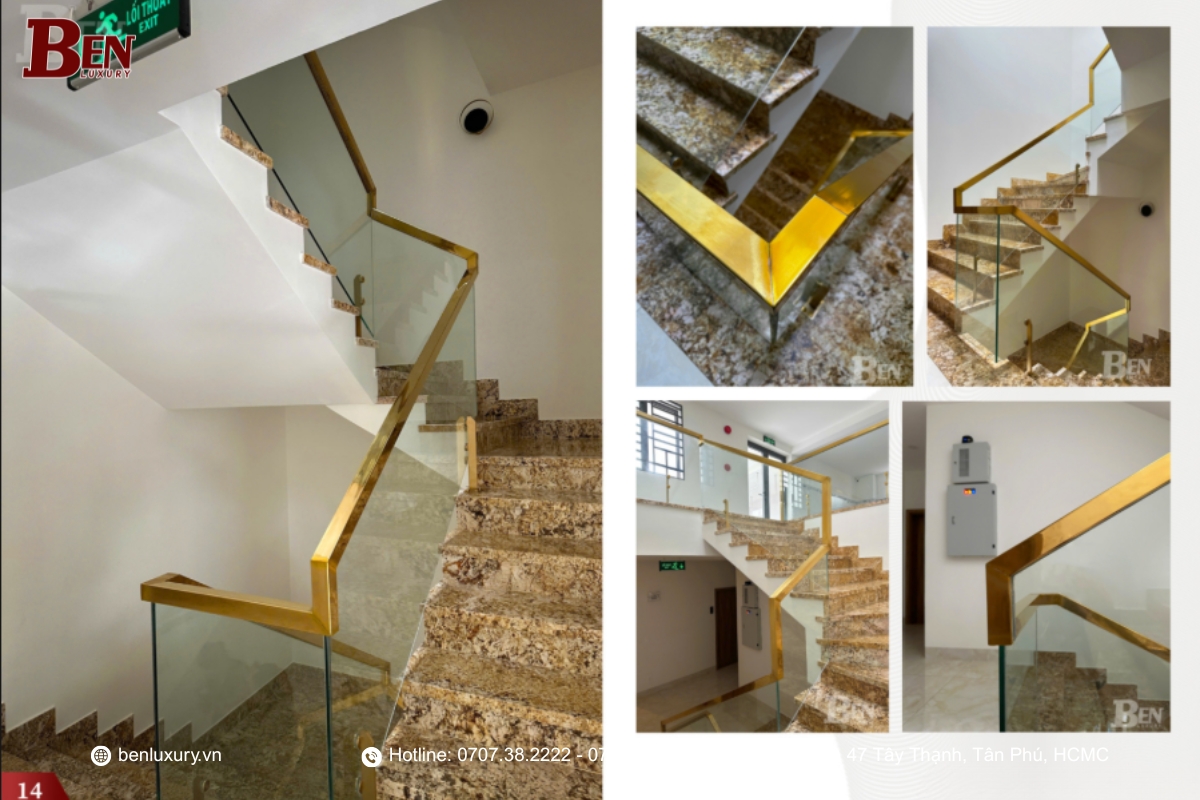 ve sinh tay vin inox 304 dung cach  bi quyet giu cau thang luon bong dep khong xuoc