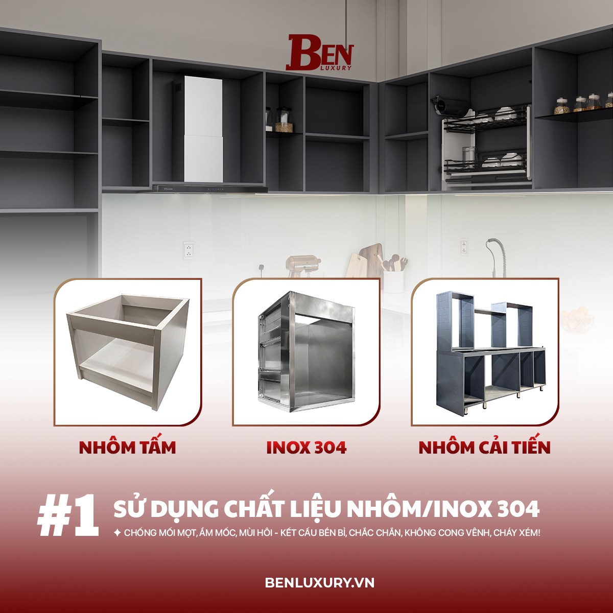 5 luu y lam tu bep canh kinh 2025 ben dep va tiet kiem chi phi