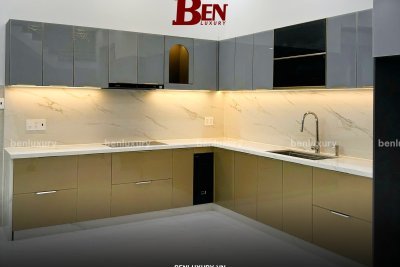 Hoàn Thiện Dự Án Tủ Bếp Nhôm Hợp Kim Tại Nhà Khách Quận 1, TPHCM