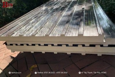 Tấm Lợp Nhôm Cách Nhiệt PU Benluxury Có Giảm Được Tiếng Ồn Mưa Không?