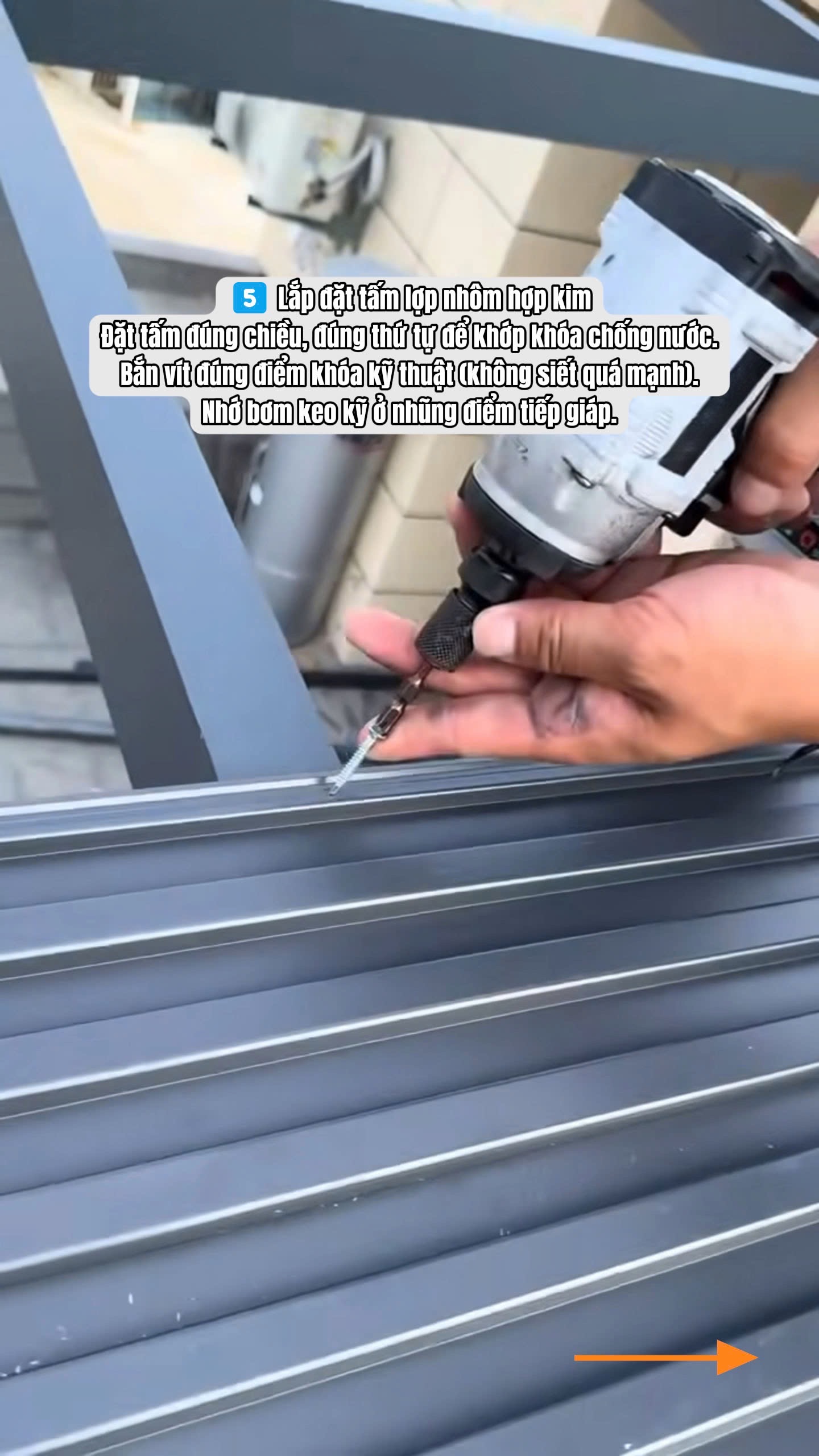 thi cong mai lop nhom cach nhiet benluxury tron goi tu a z 6