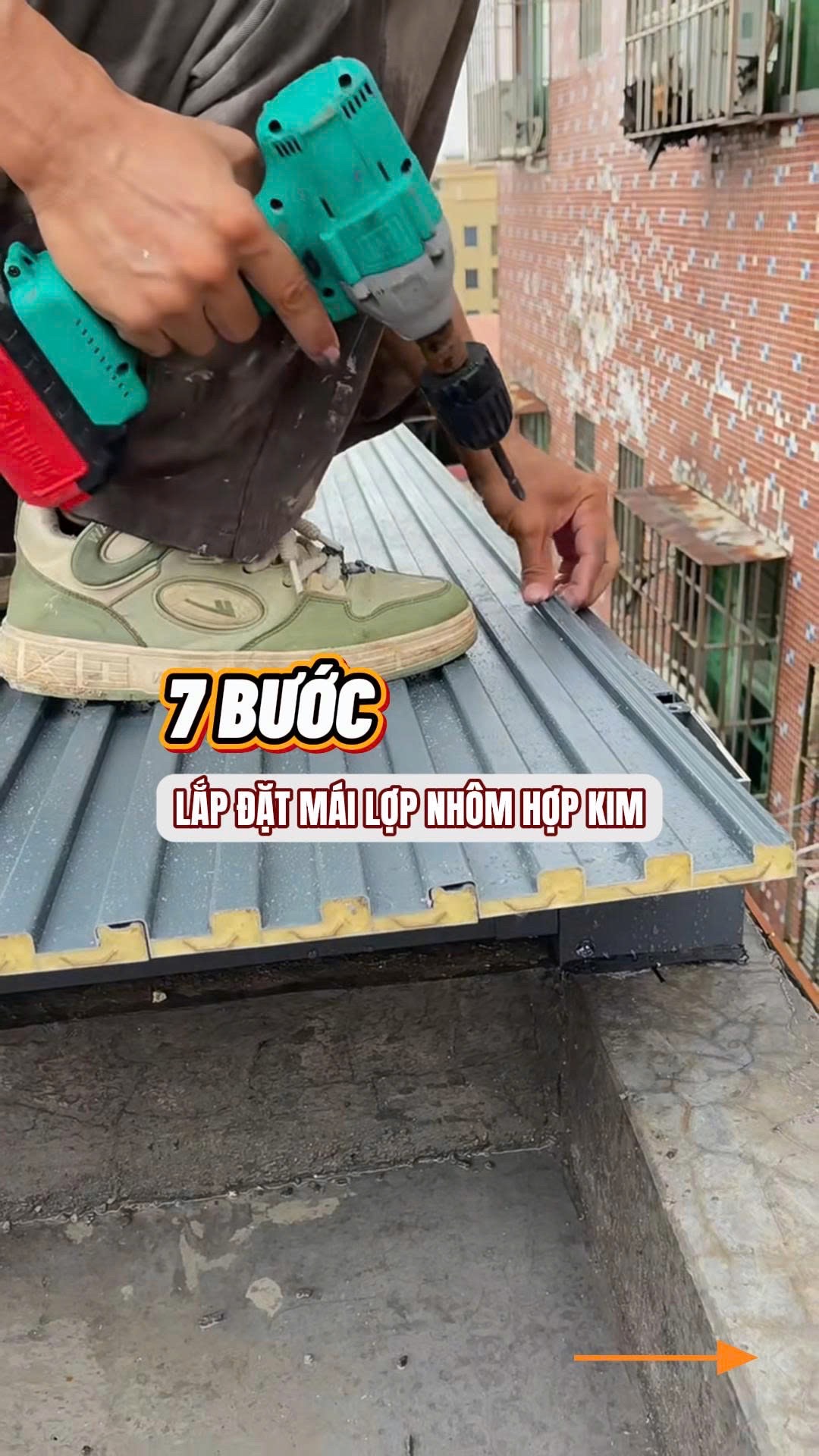 thi cong mai lop nhom cach nhiet benluxury tron goi tu a z