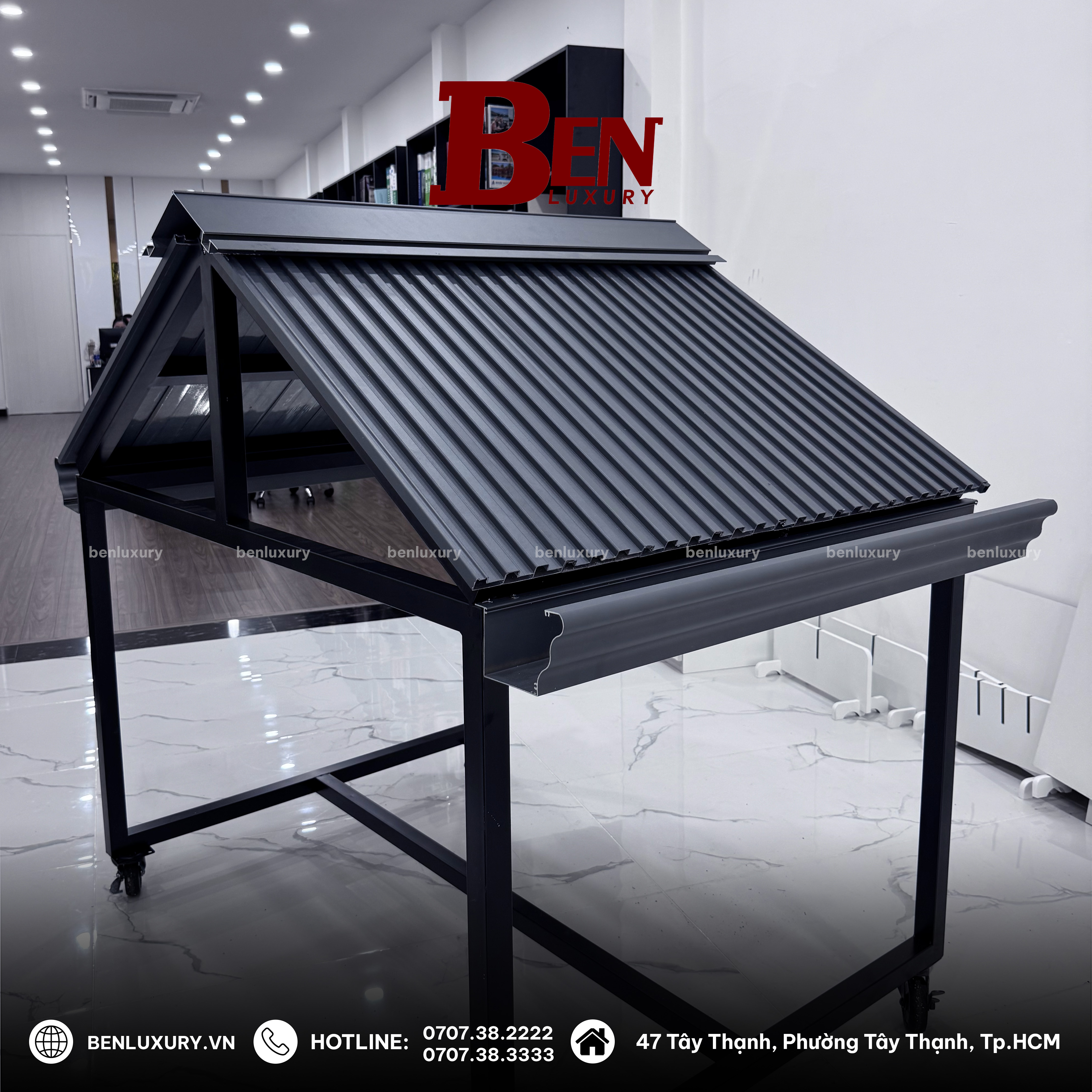 thi cong mai lop nhom cach nhiet benluxury tron goi tu a z1