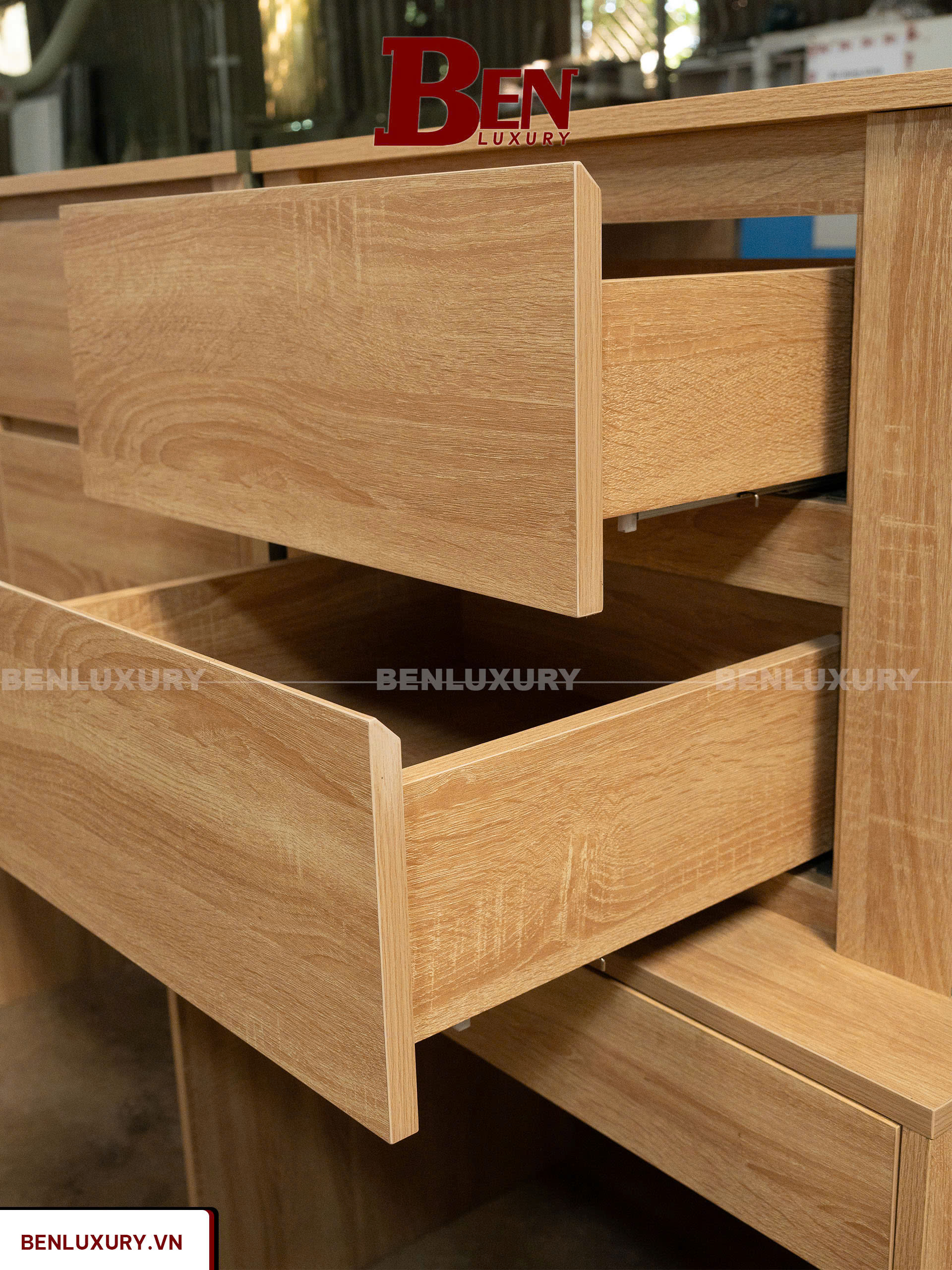 hoan thien ban go mdf loi xanh chong am phu melamine tai xuong 12