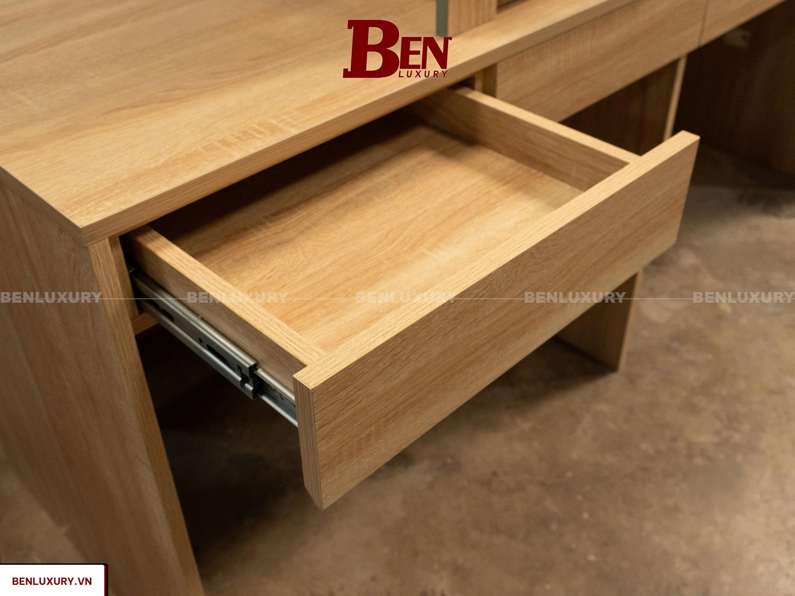 hoan thien ban go mdf loi xanh chong am phu melamine tai xuong 5