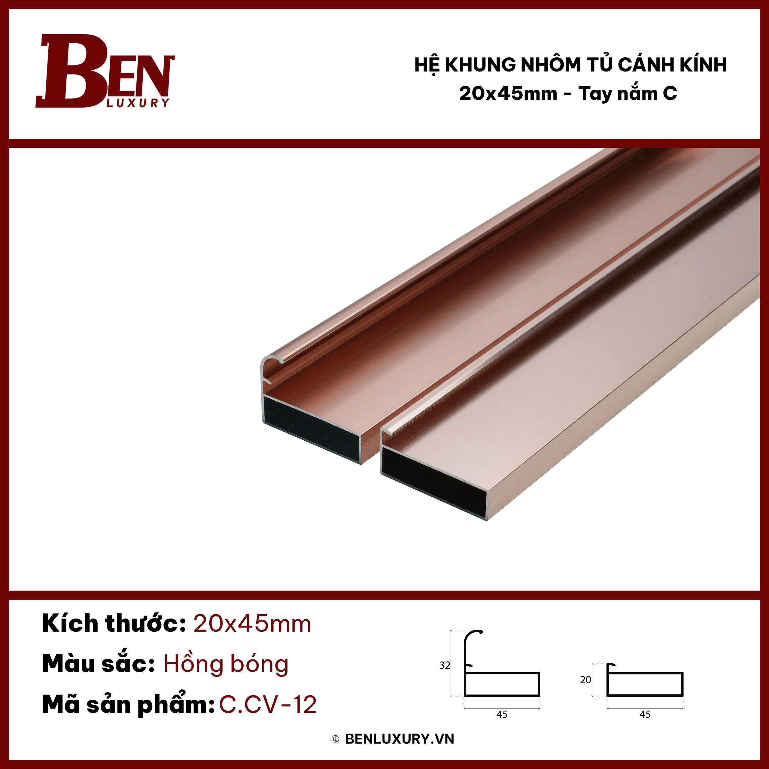 thanh nhom 20x45 tay nam c 2
