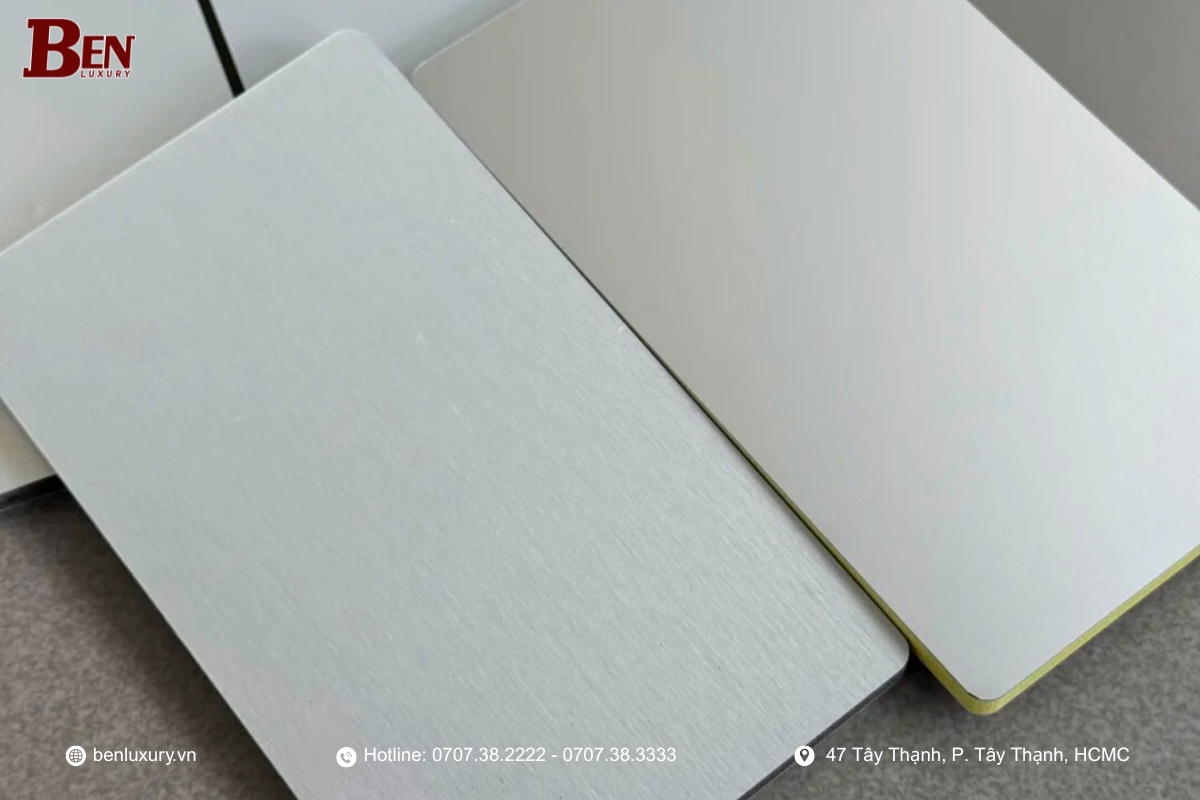 Lưng Tủ Bếp Tấm Than Tre Phủ PET - Giải Pháp Cho Tủ Bếp Nhôm Hợp Kim