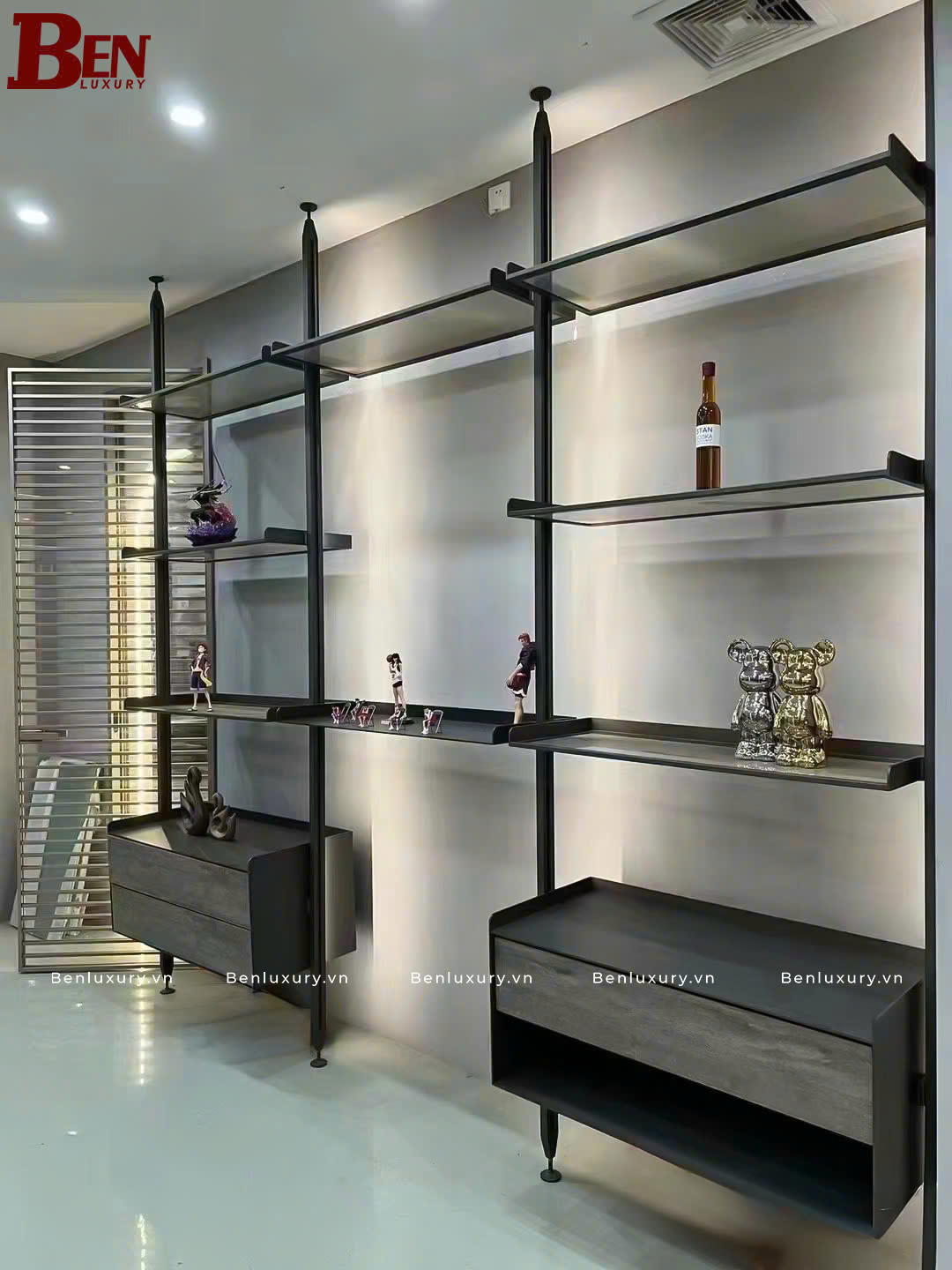 ke nhom decor khac gi ke go co dang tien khong khi lam ke trang tri nha ban 4