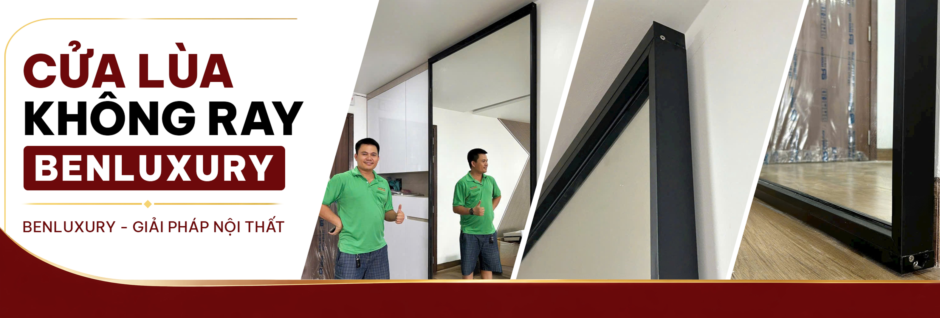 Cửa Lùa Slim Không Ray