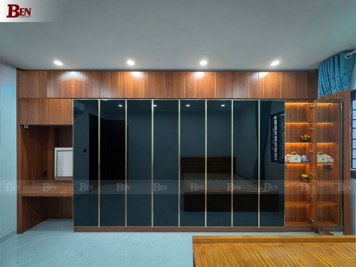 Lắp Đặt Tủ Áo Gỗ MDF Cánh Kính Tại Bình Tân - Giải Pháp Cho Phòng Ngủ Hiện Đại