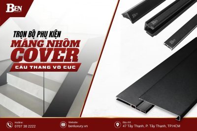 Trọn Bộ Phụ Kiện Máng Nhôm Cover Gồm Những Gì Khi Làm Cầu Thang Vô Cực?