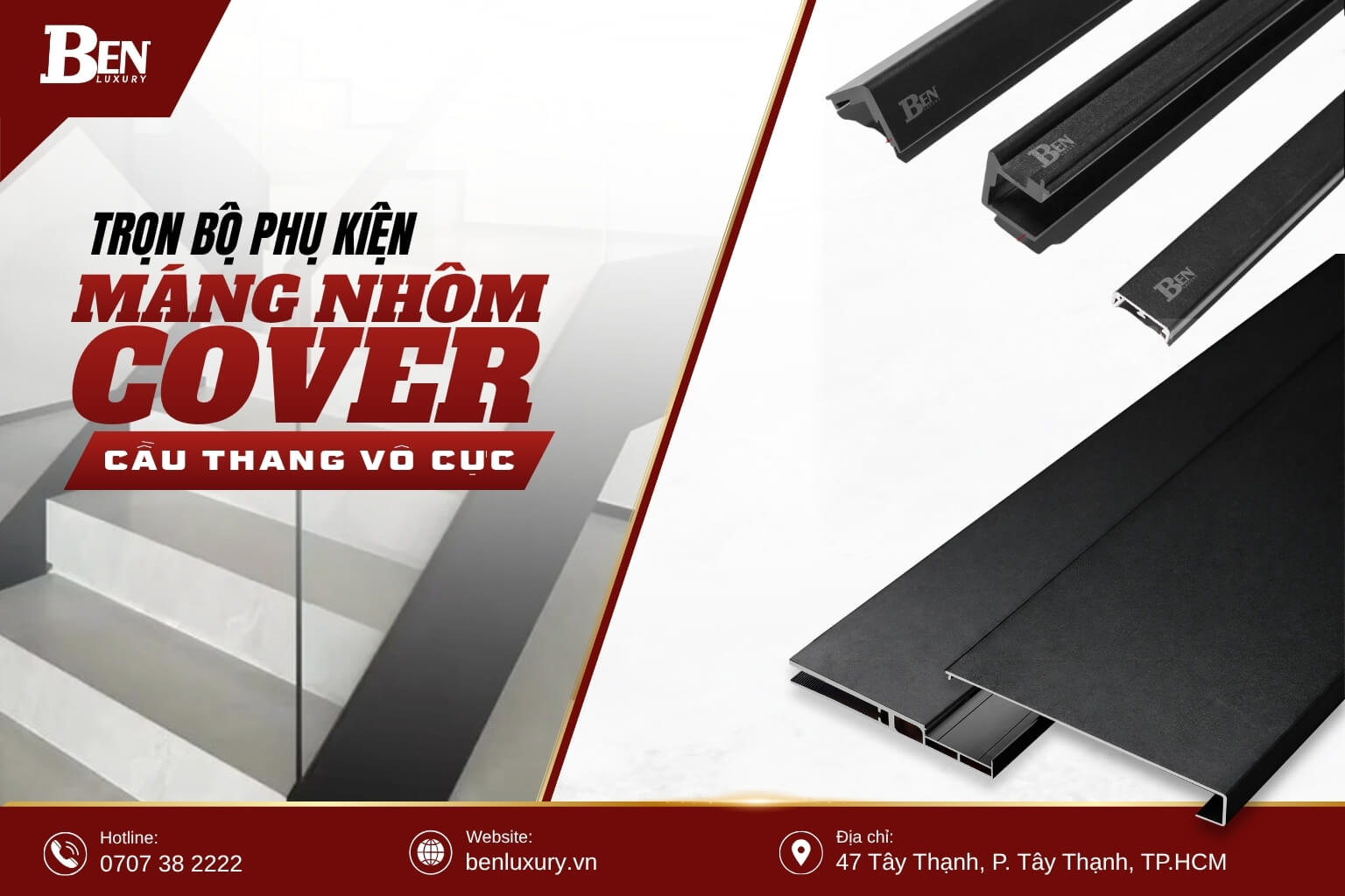 tron bo phu kien mang nhom cover gom nhung gi khi lam cau thang vo cuc