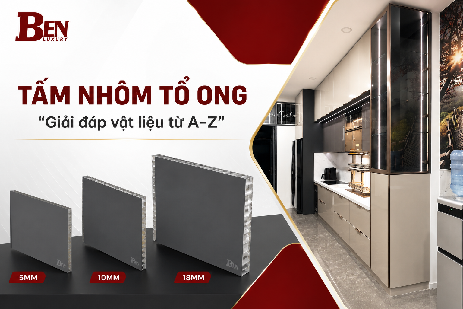 Tấm Nhôm Tổ Ong - Giải Đáp Vật Liệu Làm Thùng Tủ Nội Thất Từ A->Z 